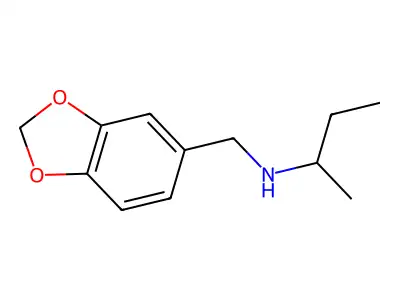 N-(1,3-benzodioxol-5-ylmethyl)butan-2-amine structure
