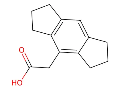 s-Indacene-4-acetic acid, 1,2,3,5,6,7-hexahydro- structure