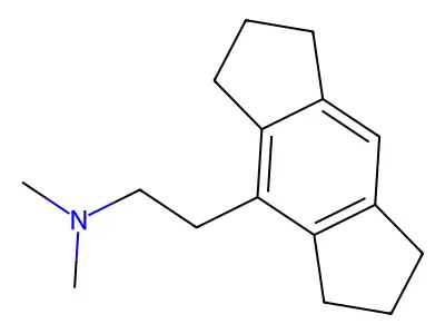 2-(1,2,3,5,6,7-hexahydro-s-indacen-4-yl)-N,N-dimethylethanamine structure