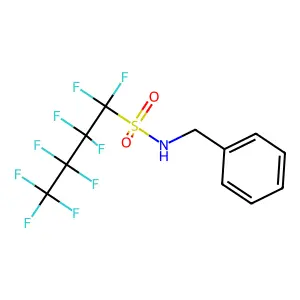 1-Butanesulfonamide, 1,1,2,2,3,3,4,4,4-nonafluoro-N-(phenylmethyl)- structure