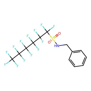 1-Hexanesulfonamide, 1,1,2,2,3,3,4,4,5,5,6,6,6-tridecafluoro-N-(phenylmethyl)- structure
