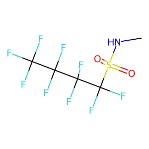 1,1,2,2,3,3,4,4,4-nonafluoro-N-methylbutane-1-sulfonamide structure