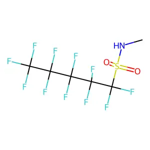 1-Pentanesulfonamide, 1,1,2,2,3,3,4,4,5,5,5-undecafluoro-N-methyl- structure