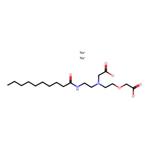 Disodium caproamphodiacetate structure