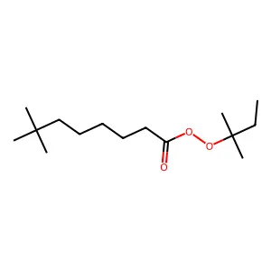 Neodecaneperoxoic acid, 1,1-dimethylpropyl ester structure