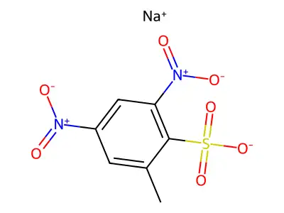 Benzenesulfonic acid, methyl-2,4(or 2,6)-dinitro-, sodium salt (1:1) structure