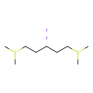1,5-亚戊基双(二甲基锍)二碘化物 structure