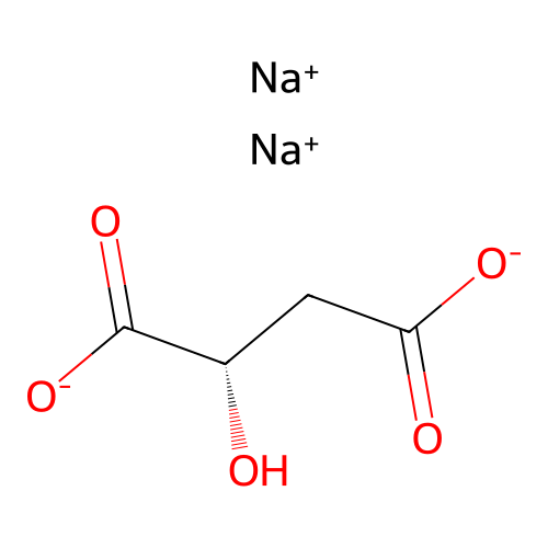 Sodium malate, (-)- structure