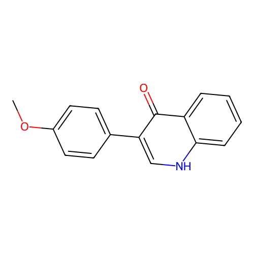 3-(4-methoxyphenyl)quinolin-4(1H)-one structure