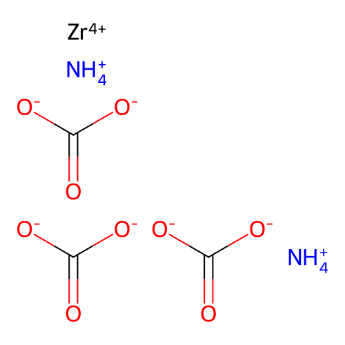 Diazanium;zirconium(4+);tricarbonate structure