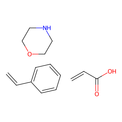 Morpholine;prop-2-enoic acid;styrene structure