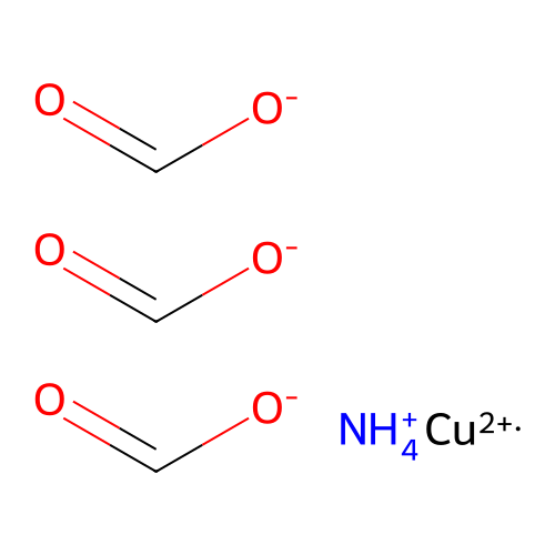 Formic acid, ammonium copper salt (1:?:?) structure