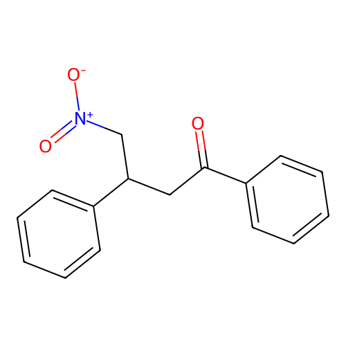 4-Nitro-1,3-diphenylbutan-1-one structure