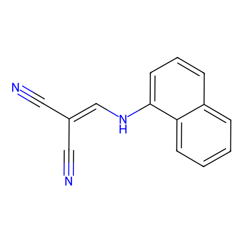 2-((1-Naphthylamino)methylene)malononitrile structure