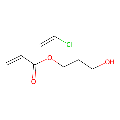 3-Hydroxypropyl prop-2-enoate--chloroethene (1/1) structure