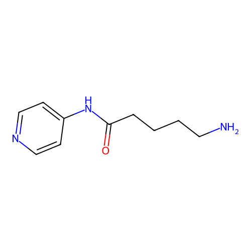 5-amino-N-(pyridin-4-yl)pentanamide structure