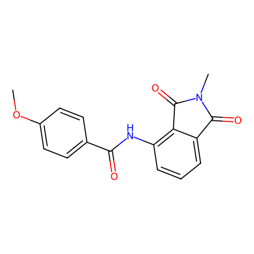 4-methoxy-N-(2-methyl-1,3-dioxoisoindolin-4-yl)benzamide structure