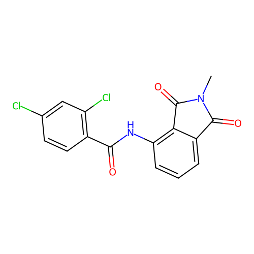 2,4-dichloro-N-(2-methyl-1,3-dioxoisoindol-4-yl)benzamide structure