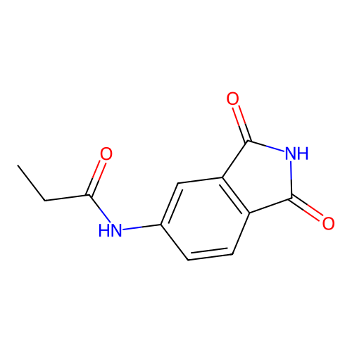 N-(1,3-Dioxoisoindolin-5-yl)propionamide structure