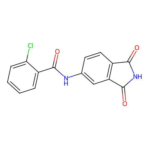 2-chloro-N-(1,3-dioxoisoindol-5-yl)benzamide structure