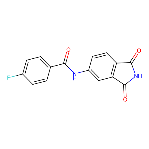 N-(1,3-dioxoisoindolin-5-yl)-4-fluorobenzamide structure