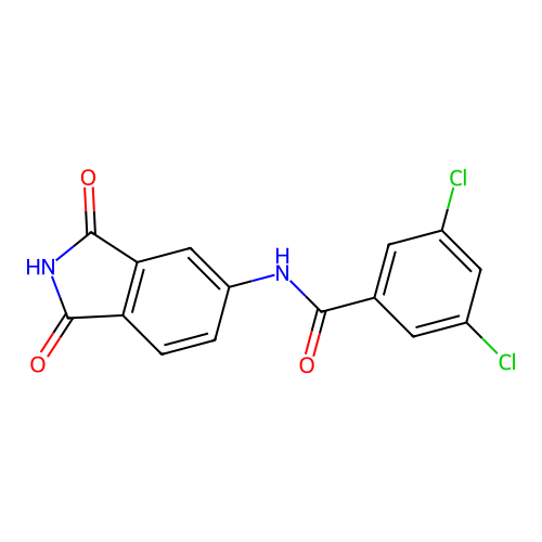 3,5-dichloro-N-(1,3-dioxoisoindol-5-yl)benzamide structure