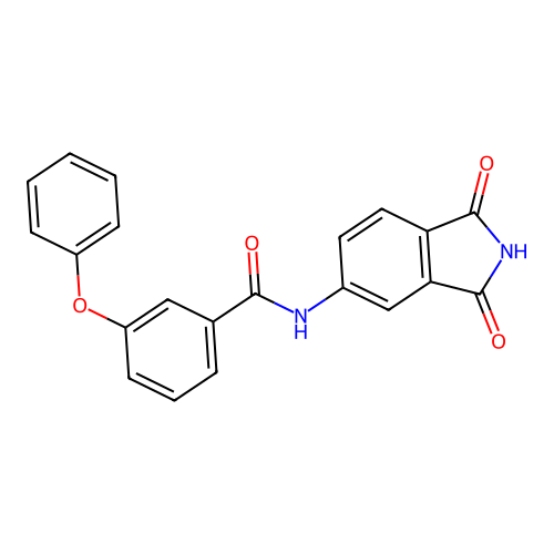 N-(1,3-dioxoisoindolin-5-yl)-3-phenoxybenzamide structure