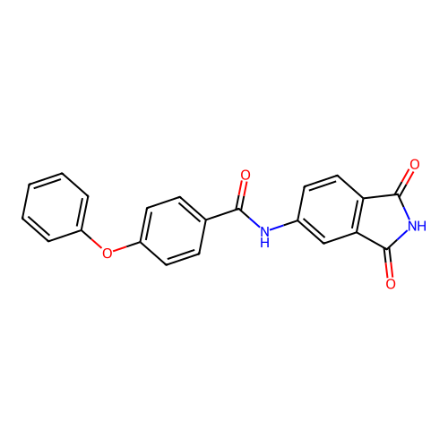 N-(1,3-dioxoisoindolin-5-yl)-4-phenoxybenzamide structure