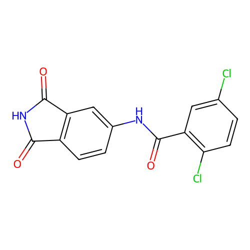 2,5-dichloro-N-(1,3-dioxoisoindol-5-yl)benzamide structure