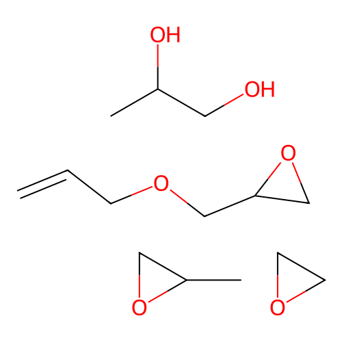 2-Methyloxirane;oxirane;propane-1,2-diol;2-(prop-2-enoxymethyl)oxirane structure