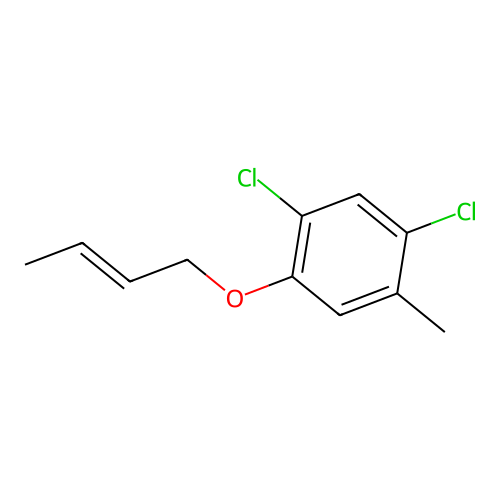 1-But-2-enoxy-2,4-dichloro-5-methylbenzene structure