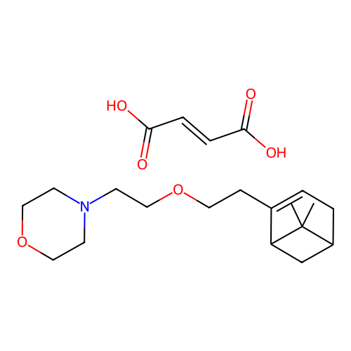 Morpholine, 4-(2-(2-(6,6-dimethyl-2-norpinen-2-yl)ethoxy)ethyl)-, maleate structure