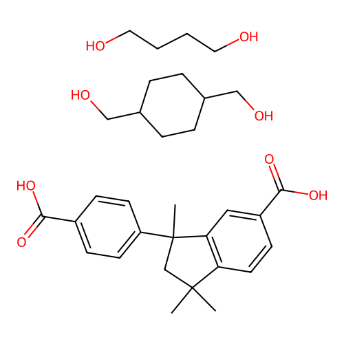 (C20-H20-O4.C8-H16-O2.C4-H10-O2)x- structure
