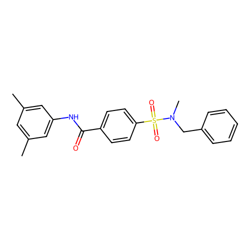 4-[benzyl(methyl)sulfamoyl]-N-(3,5-dimethylphenyl)benzamide structure