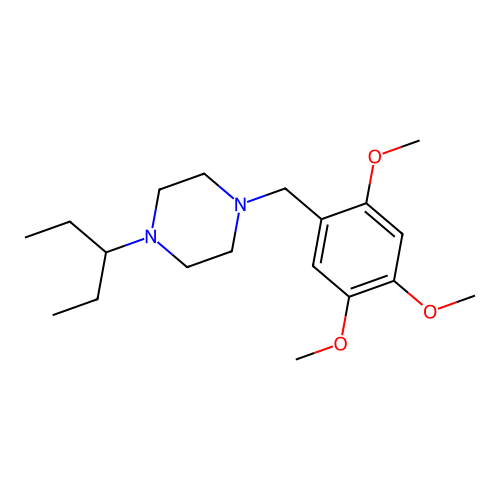 1-(Pentan-3-yl)-4-(2,4,5-trimethoxybenzyl)piperazine structure
