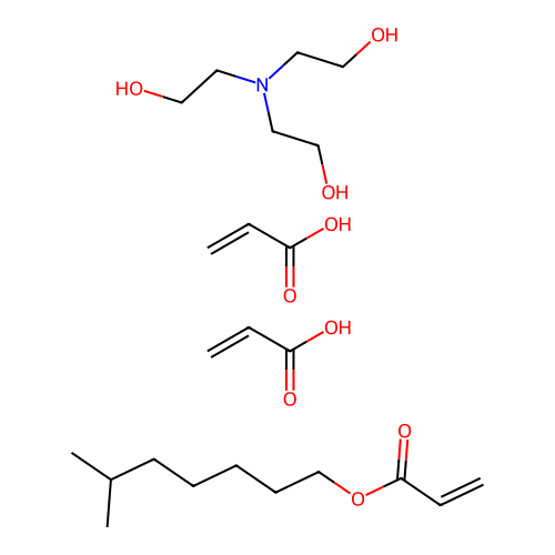 (C11-H20-O2.C6-H15-N-O3.C3-H4-O2.C3-H4-O2)x- structure