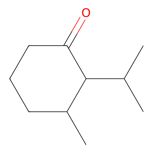 o-Menthan-3-one structure