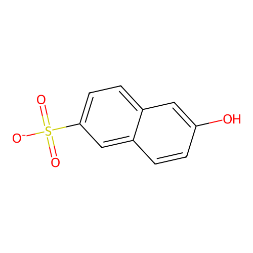 6-Hydroxynaphthalene-2-sulfonate structure