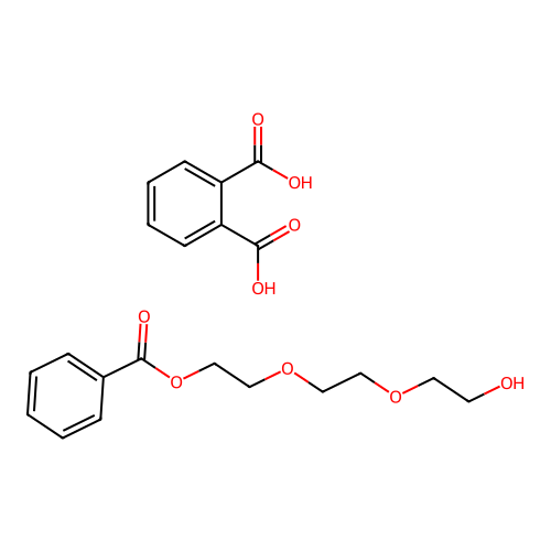 Benzene-1,2-dicarboxylic acid--2-[2-(2-hydroxyethoxy)ethoxy]ethyl benzoate (1/1) structure