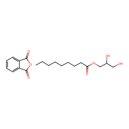2,3-Dihydroxypropyl nonanoate--2-benzofuran-1,3-dione (1/1) structure