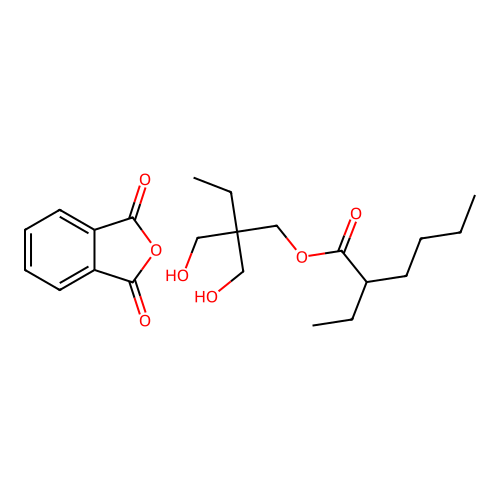 2,2-Bis(hydroxymethyl)butyl 2-ethylhexanoate--2-benzofuran-1,3-dione (1/1) structure