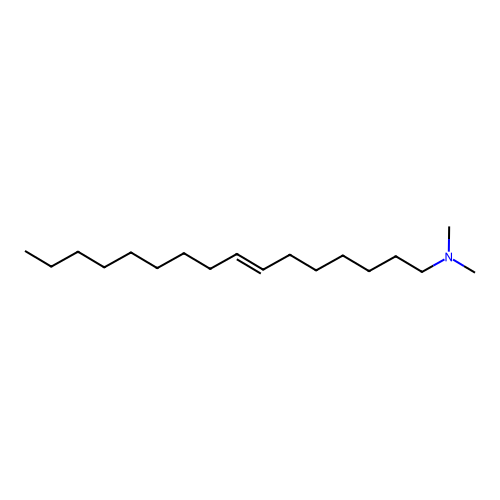 (E)-N,N-dimethylhexadec-7-en-1-amine structure