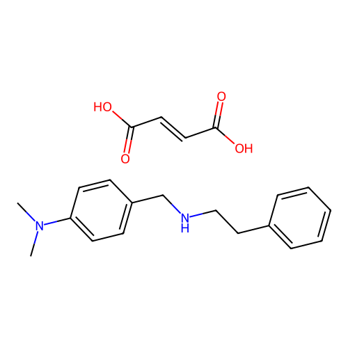 Phenethylamine, N-(p-(dimethylamino)benzyl)-, maleate structure