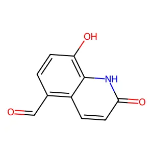 5-Quinolinecarboxaldehyde, 1,2-dihydro-8-hydroxy-2-oxo- structure