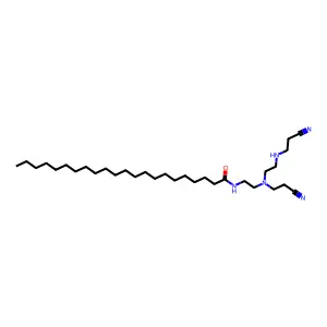 Docosanamide, N-(2-((2-cyanoethyl)(2-((2-cyanoethyl)amino)ethyl)amino)ethyl)- structure