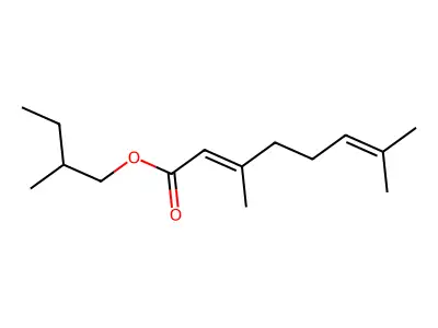 2-Methylbutyl 2,6-dimethyloctanoate structure