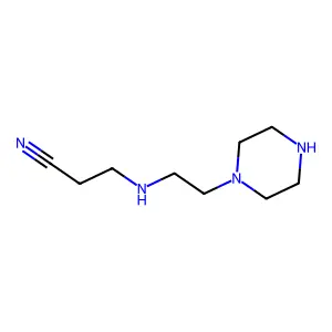 Propanenitrile, 3-[[2-(1-piperazinyl)ethyl]amino]- structure