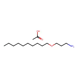 1-Propanamine, 3-(decyloxy)-, acetate (1:1) structure