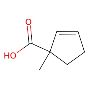 1-Methylcyclopent-2-ene-1-carboxylic acid structure