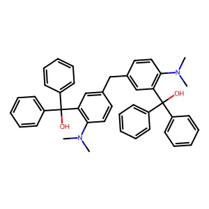 {Methylenebis[6-(dimethylamino)-3,1-phenylene]}bis(diphenylmethanol) structure